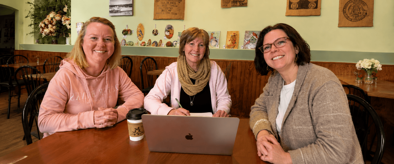 Lock Arms for Life team planning firearm safety education and community outreach - Leesa, Jeni, Devon