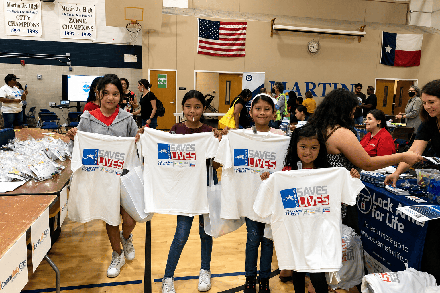 Volunteer with Lock Arms for Life to support firearm safety education